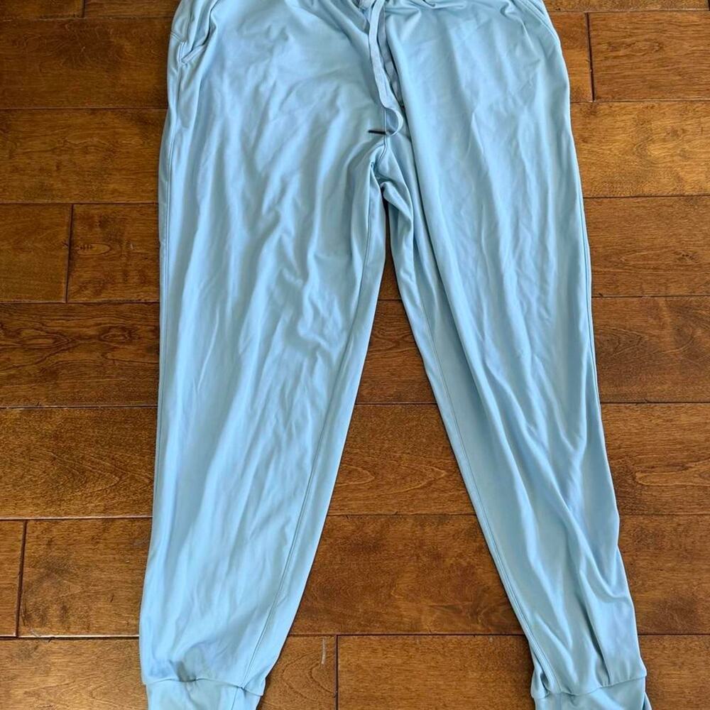Sage collective light blue joggers